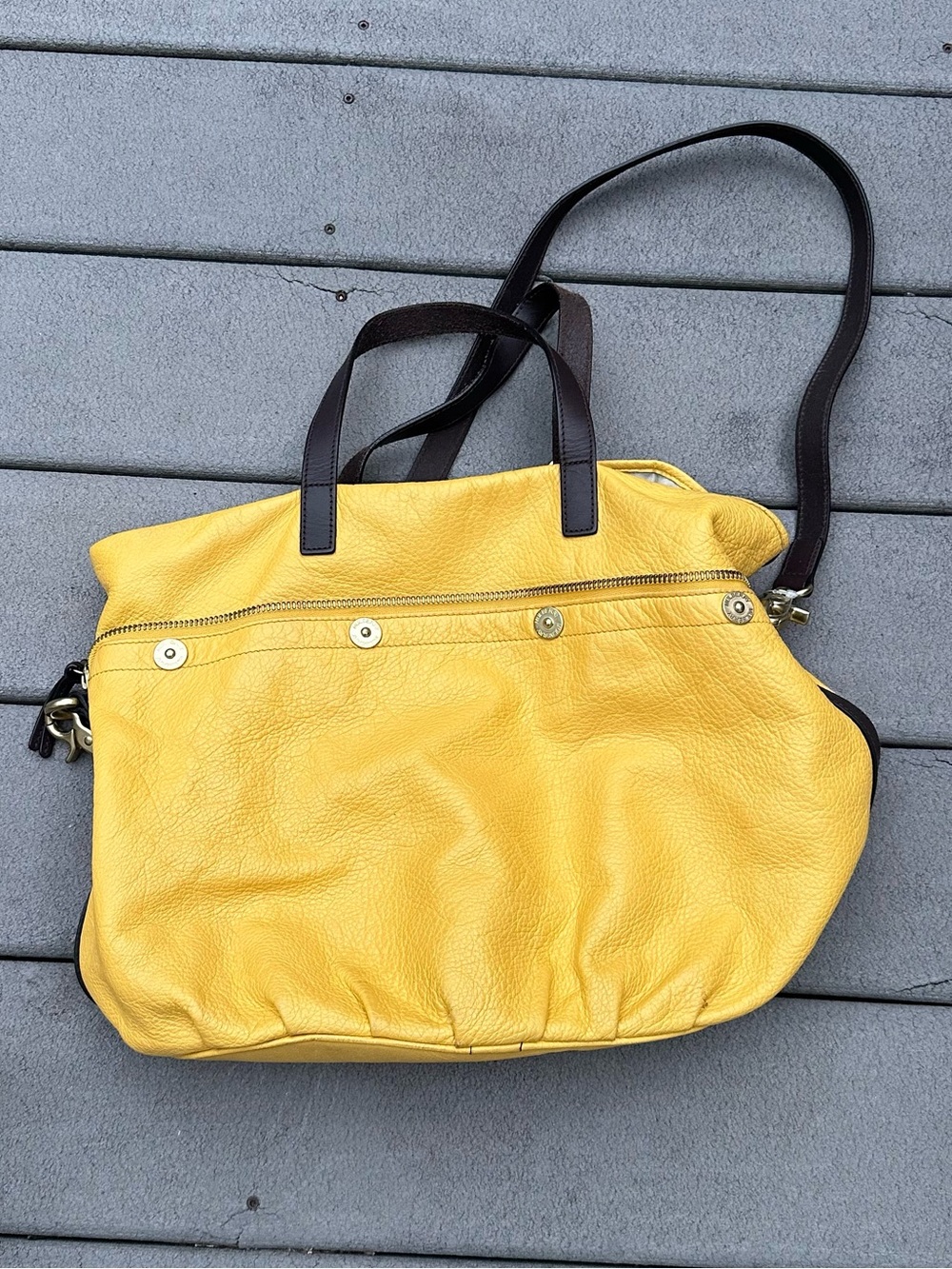 Vintage Mulberry Mitzy Messenger Yellow Shoulder Bag - Picture 2 of 10